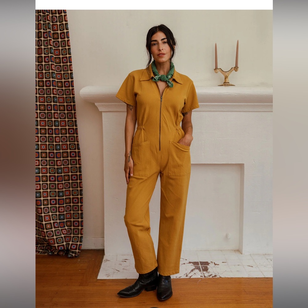 Noble Utility Jumpsuit in Dijon